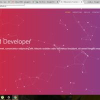 My own site containing link to blog and portfolio