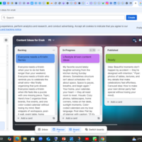 content calendar for a  lifestyle brand i managed