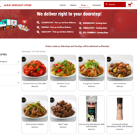 Shop web page of Albay Specialty Store