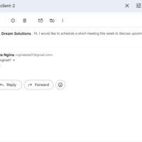 Email Management work (sample 1)