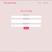 A Simple React Blog site