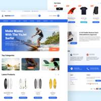 Surf Shop design for OpenCart