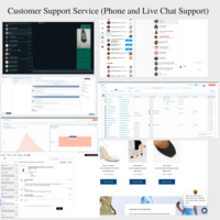 Customer support via phone and live chat