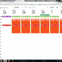 Google calendar for scheduling client's daily schedule