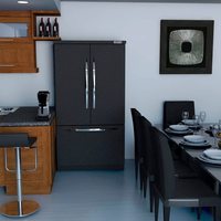 Interior Render of Kitchen