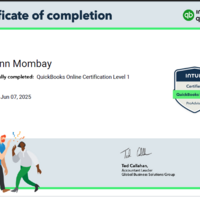 QuickBooks ProAdvisor Certificate