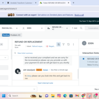 escalating a refund ticket
