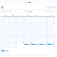 Scheduled posts using Buffer