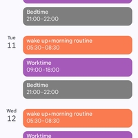 Work days routine 