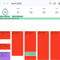 Calendar mgt/appointment setting