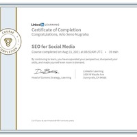 SEO For Social Media Certificate