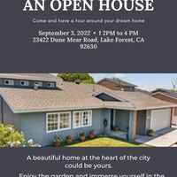 OPEN HOUSE FLYER