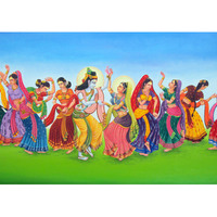 raaslila painting 5 x 7ft