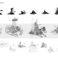 Khmer temple sketches