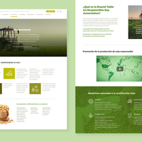 Rediseño de sitio web para la Round Table on Responsible Soy