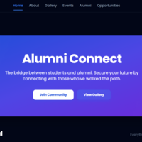 Alumni Connect – MERN Web App