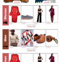 e-Commerce site mobile homepage using adobe XD