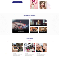 Salon Landing page design