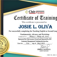 Certificate for ESL Teacher Training