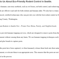 Article on pest control