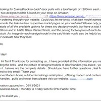 REPLY TO CUSTOMER'S INQUIRY