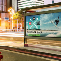 Quiksliver Shop - outdoor billboard