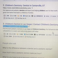Children Sedation Dentist | Keywords Ranking