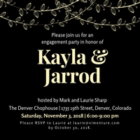 Invite for engagement party