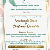 Wedding invite card