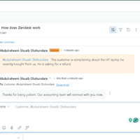 Replying To Customer  on Zendesk
