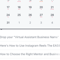 Asana Calendar