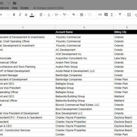 Sample  List of Developer in Orlano