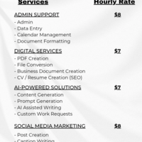 Services Pricing