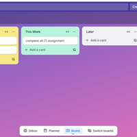 Task management on Trello