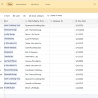 Client Onboarding Base with Airtable