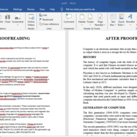 Proofreading and Editing a document 