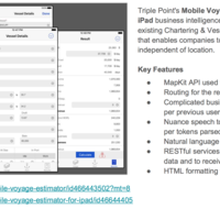 Mobile Voyage Estimator- iOS
