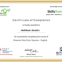 Data Entry Operator Certificate