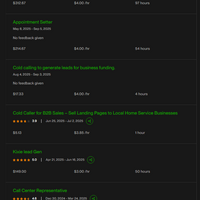 Earnings and reviews of my past clients in Upwork