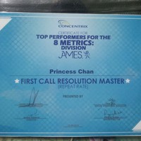 First Call Resolution Award