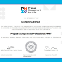 PMP Certifeid