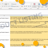 Product Listing Optimization Sample Works