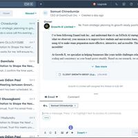 Interaction with client