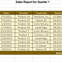 Sales Report 