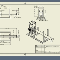 Technical drawing for grain conveyour