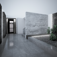 Interior of an entrance