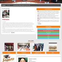 College website with CMS Laravel