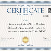 Diitech Business School London, PM/BA Cert.