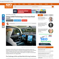 Project article on automotive technology - Azosensors.com