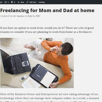 My blog post in wordpress
